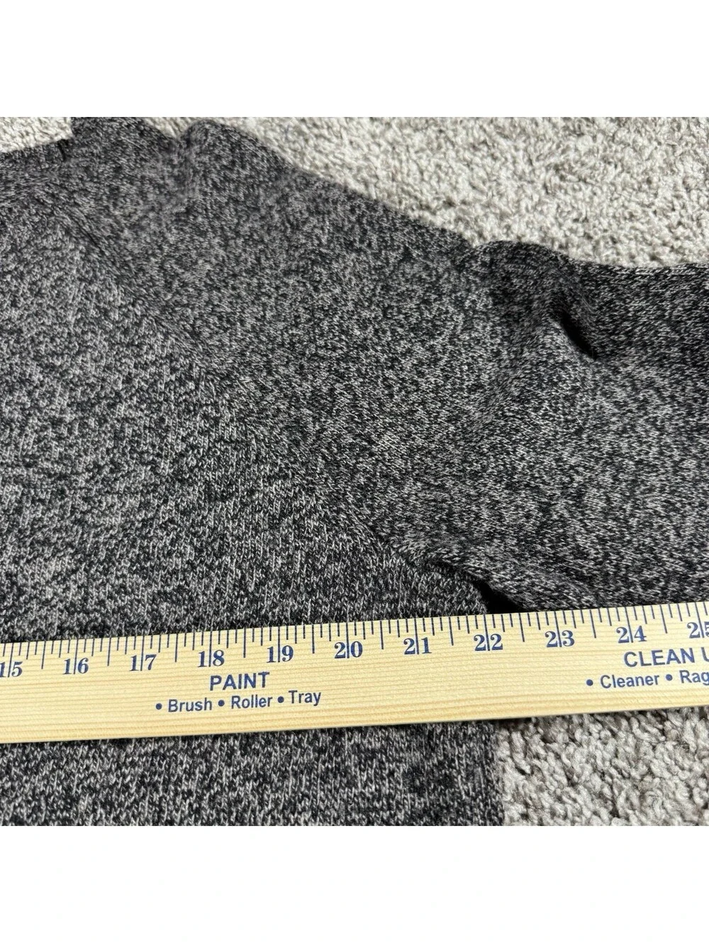 J.Crew Sweater Mens L Gray Solid Premium Lambswool Crewneck Knit Pullover